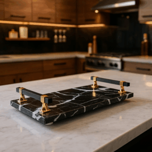 Black Diamond Marble Tray